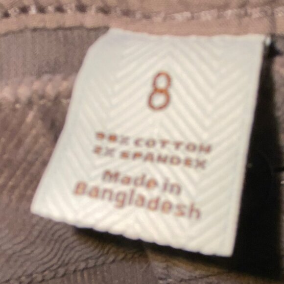 Sonoma Corduroy Jeans Pants Dark Beige Tan Size 8 NWOT - Picture 6 of 7